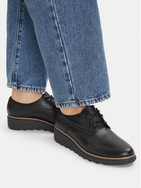 Clarks Clarks Oksfordi Sharon Rae 261754164 Melns