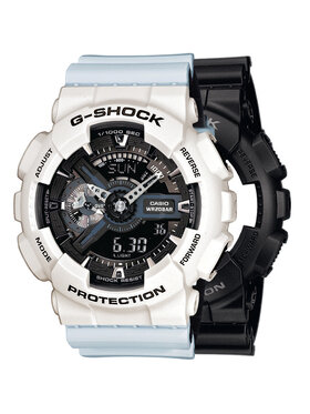 Casio Casio Zegarek SET GA-110-1BER + BEZEL 10395292 + PASEK 10527469 Biały
