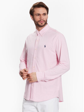 Polo Ralph Lauren Polo Ralph Lauren Marškiniai 710654408101 Rožinė Slim Fit