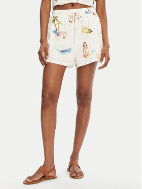 Seafolly Seafolly Auduma šorti Isla Palm 55401-SH Écru Regular Fit
