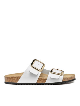 Geox Geox Şlapi D Brionia R D45Y3B 00085 C1000 Alb