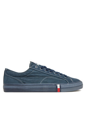 Tommy Jeans Tommy Jeans Tenisky Archive Vulc. Y2K Washed Canvas EM0EM01720 Tmavomodrá
