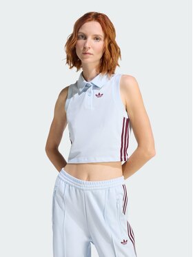 adidas adidas Polo 159124 Błękitny Slim Fit
