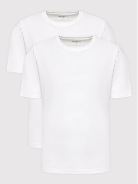 Pepe Jeans Pepe Jeans 2-dílná sada T-shirts Rocco PM503657 Bílá Regular Fit