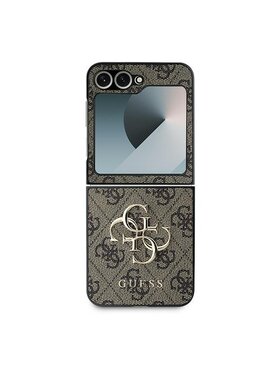 Guess Guess Etui na telefon Flip6 Brązowy