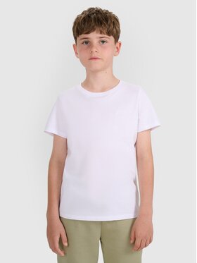 4F 4F T-Shirt 4FJWMM00TTSHM2330-10S Biały Regular Fit