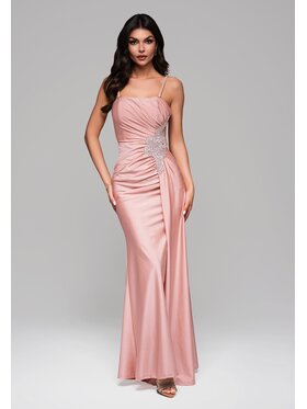 Ombre Ombre Sukienka wieczorowa LA-OM-DLR137 Różowy Regular Fit