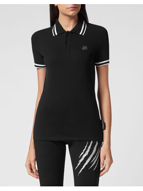 Plein Sport Plein Sport Polokošeľa 1605 Čierna Regular Fit