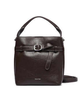 Calvin Klein Calvin Klein Rankinė Buckle Mini Bucket Crossbody LV04F3550G Ruda
