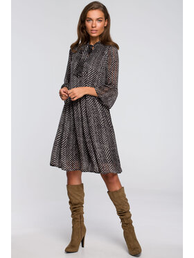 Stylove Stylove Sukienka codzienna S237 Czarny Regular Fit