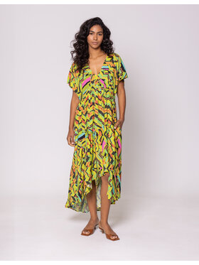 Fraternity Fraternity Sukienka letnia MAYA Zielony Oversize