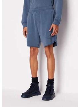 Armani Exchange Armani Exchange Bavlnené šortky 3DZSAA ZJUBZ 45AM Modrá Regular Fit