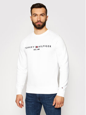 Tommy Hilfiger Tommy Hilfiger Sweatshirt Logo MW0MW11596 Weiß Regular Fit