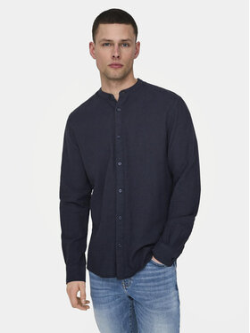 Only & Sons Only & Sons Koszula Caiden 22019173 Granatowy Slim Fit