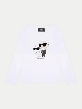 Karl Lagerfeld Kids Karl Lagerfeld Kids Majica Z30209 D Bijela Regular Fit