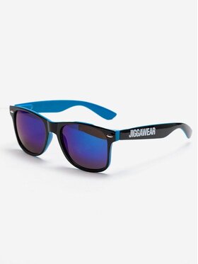 Jigga Wear Jigga Wear Okulary przeciwsłoneczne Okulary Przeciwsłoneczne Wayfarer Czarne / Niebieskie Jigga Wear Z Filtrem UV 400 Name uni Czarny