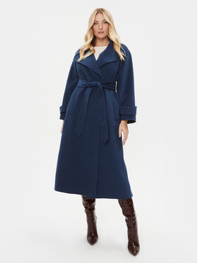 Luisa Spagnoli Luisa Spagnoli Vlněný kabát Sballo 540243 Modrá Regular Fit