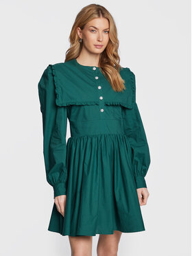Custommade Custommade Sukienka codzienna Lora 999369446 Zielony Regular Fit