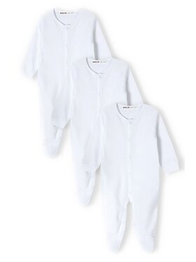 MINOTI MINOTI Pajac 13babybasic 1 Biały Regular Fit