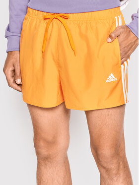 adidas adidas Szorty kąpielowe Classic 3-Stripes HA0401 Pomarańczowy Regular Fit