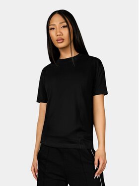 MADE BY SOCIETY MADE BY SOCIETY T-Shirt Tricou RUST FRONTIER - T27166 Czarny Basic Fit