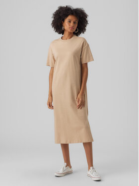 Vero Moda Vero Moda Hétköznapi ruha Molly 10286081 Bézs Regular Fit