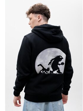 Smerfy Smerfy Bluza Gargamel księżyc noc kot klakier 128669 Czarny Regular Fit