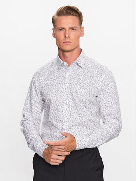 Boss Boss Košeľa 50490201 Biela Slim Fit