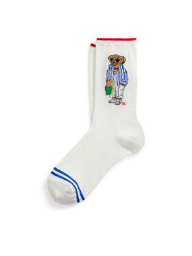 Polo Ralph Lauren Polo Ralph Lauren Ilgos Moteriškos Kojinės 455968668001 Balta