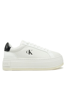 Calvin Klein Jeans Calvin Klein Jeans Снікерcи Bold Flatf Low Lace Mg YW0YW01766 Білий