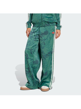 adidas adidas Spodnie materiałowe 153131 Zielony Loose Fit