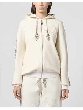 PHILIPP PLEIN PHILIPP PLEIN Mikina 30517 Bílá Regular Fit