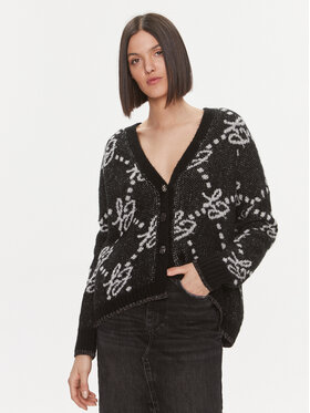Liu Jo Liu Jo Kardiganas MF3226 26054 Juoda Regular Fit