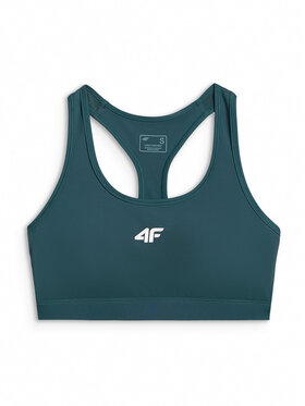 4F 4F Biustonosz sportowy BASIC+ Turkusowy