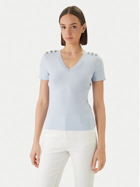 Morgan Morgan Blúzka 251-DOMANI Modrá Slim Fit