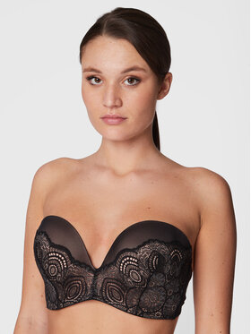 Wonderbra Wonderbra Бюстгальтер бардотка WB000BHO Чорний
