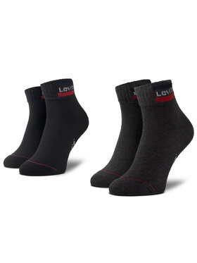 Levi's® Levi's Σετ 2 ζευγάρια κοντές κάλτσες unisex 37157-0148 Μαύρο