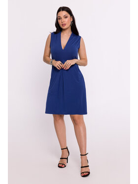 BeWear BeWear Večerní šaty B286 Modrá Bella Fit