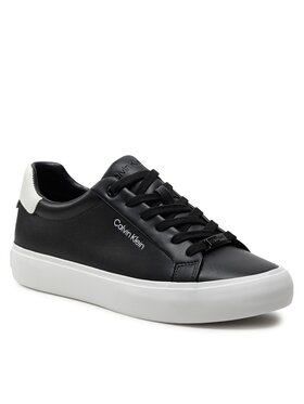 Calvin Klein Superge Vulcanized Lace Up Lth HW0HW02037 Črna