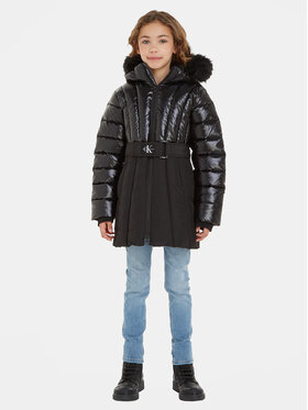 Calvin Klein Jeans Calvin Klein Jeans Пухено яке IG0IG02242 Черен Regular Fit