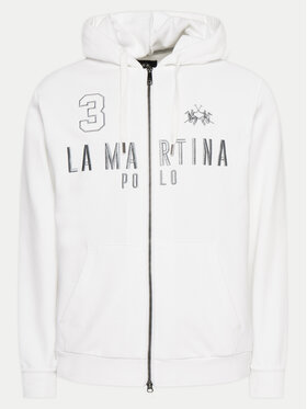 La Martina La Martina Majica dugih rukava YMF305 FP568 Bijela Regular Fit