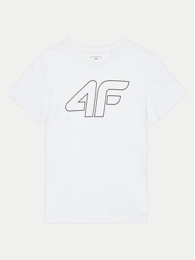4F 4F Тишърт 4FJWMM00TTSHM1627 Бял Regular Fit