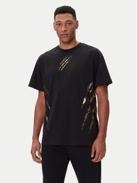 Plein Sport Plein Sport Tričko FAEC MTK8358 STE001N Čierna Loose Fit
