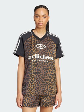 adidas adidas Koszulka techniczna Satin Jersey Kolorowy Loose Fit