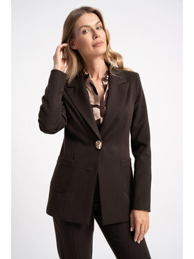 CLICK CLICK Σακάκι 70-999 Σκούρο καφέ Regular Fit