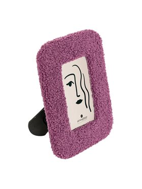MIAhome MIAhome Ramka na zdjęcia bouclé Viola 10x15 cm Fioletowy