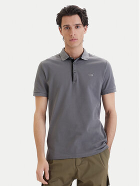 The North Face The North Face Polo marškinėliai PREMIUM SLIM Pilka Slim Fit