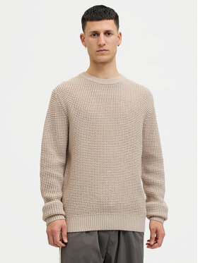Jack & Jones Jack & Jones Πουλόβερ Global 12287594 Μπεζ Regular Fit