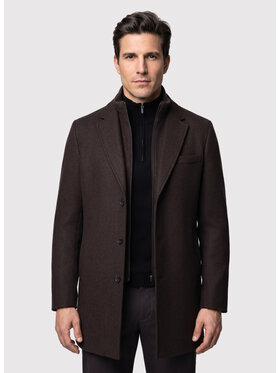 Pako Lorente Pako Lorente Płaszcz zimowy P26WF-7X-017 Brązowy Straight Fit