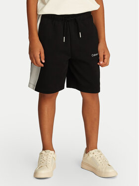Calvin Klein Jeans Calvin Klein Jeans Sportovní kraťasy Color Block IB0IB02433 Černá Relaxed Fit